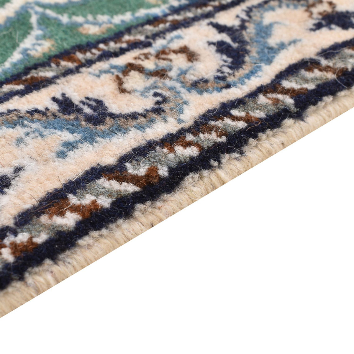 Nain - 12La Teppich 57x90cm - Perserteppich - grün