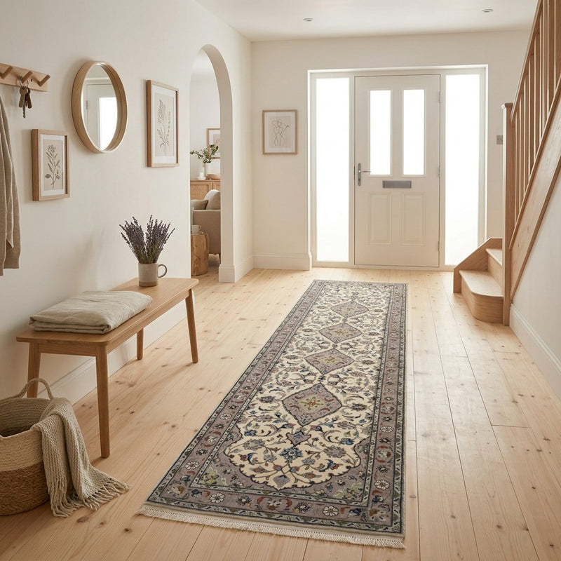Keshan Teppich 80x308cm - Perserteppich - beige