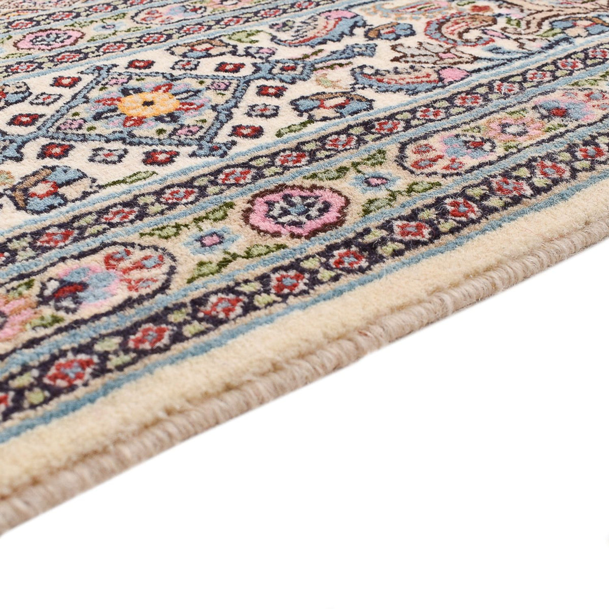 Moud Teppich 200x200cm - Perserteppich - hellbraun