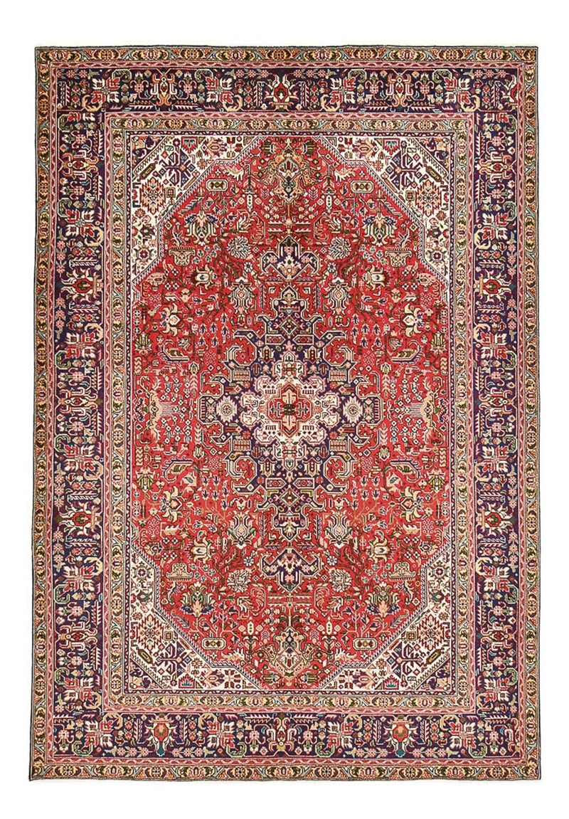 Täbriz Teppich 200x290cm - Perserteppich - rot