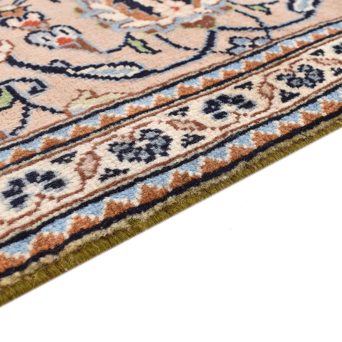 Keshan Teppich 202x303cm - Perserteppich - dunkelbeige