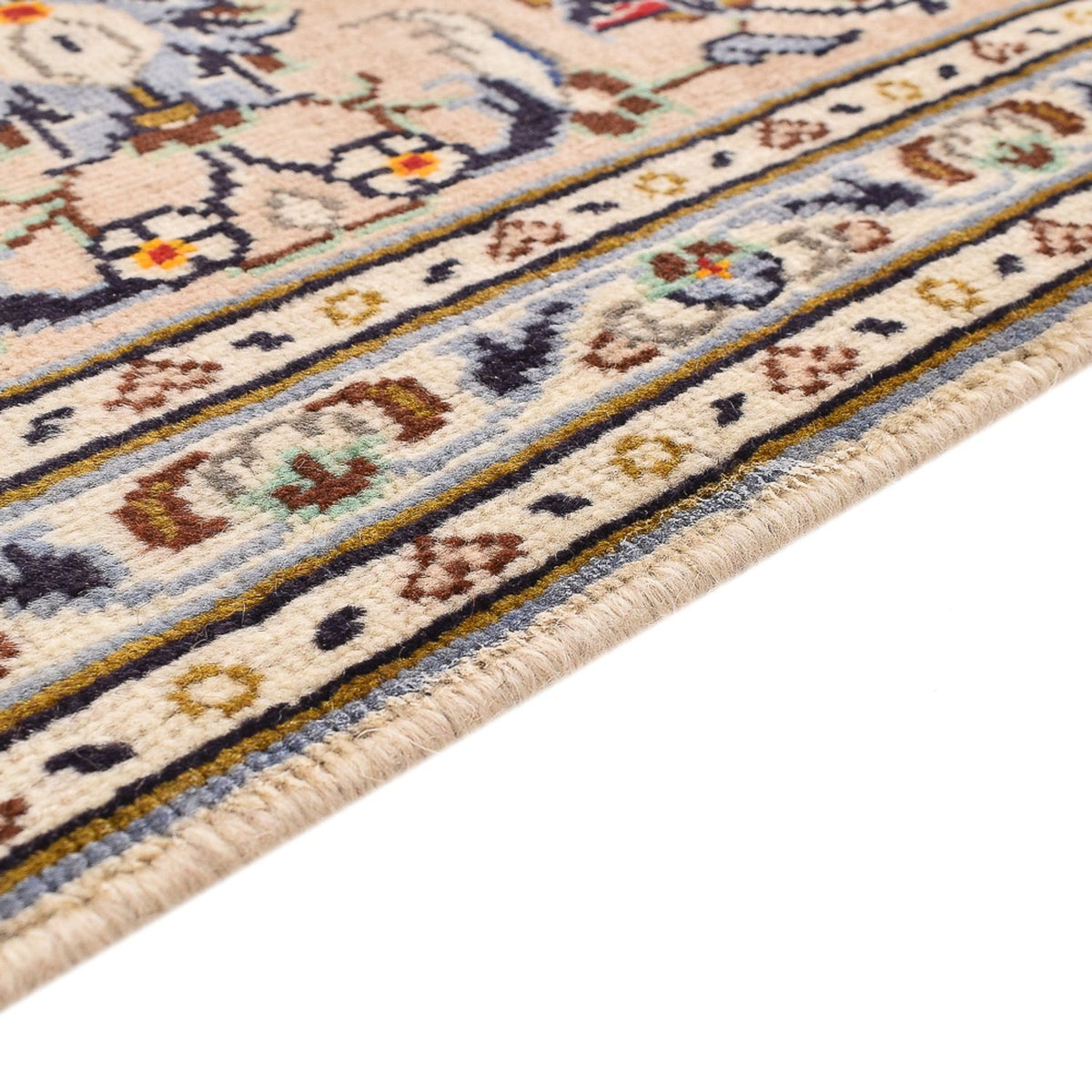 Keshan Teppich 207x310cm - Perserteppich - hellbeige