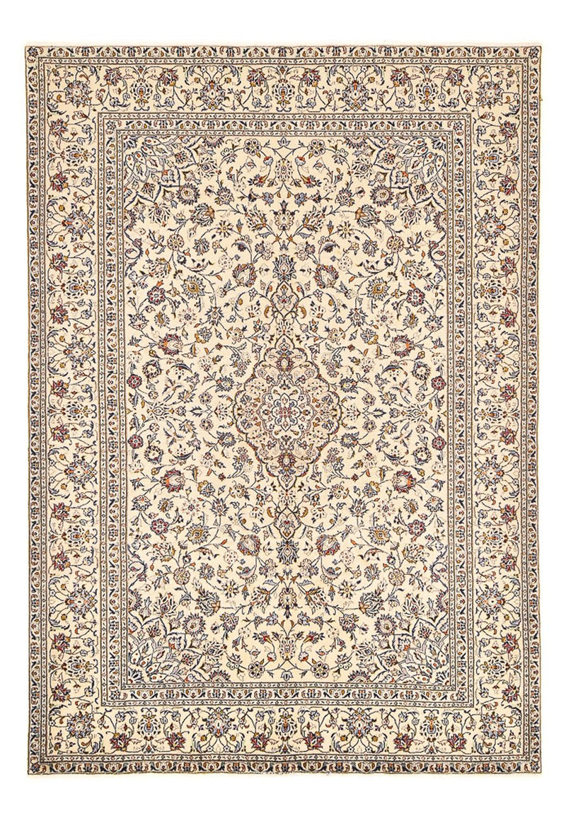 Keshan Teppich 196x295cm - Perserteppich - hellbeige