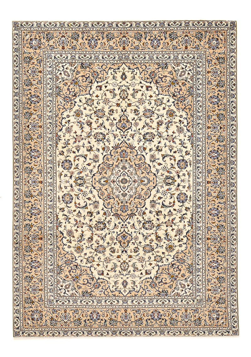 Keshan Teppich 241x349cm - Perserteppich - hellbeige