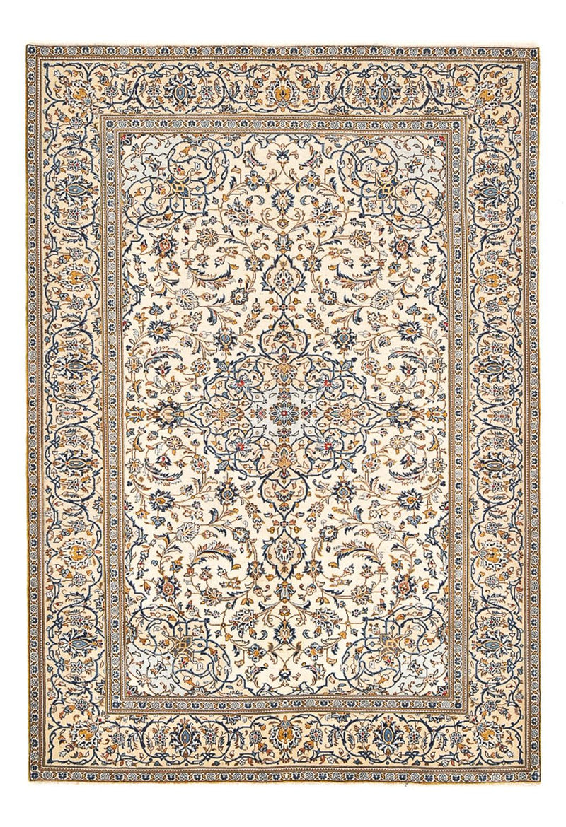 Keshan Teppich 192x287cm - Perserteppich - dunkelbeige