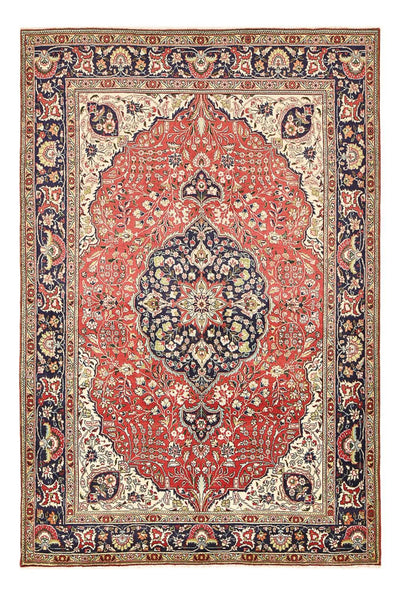 Täbriz Teppich 200x300cm - Perserteppich - hellrot