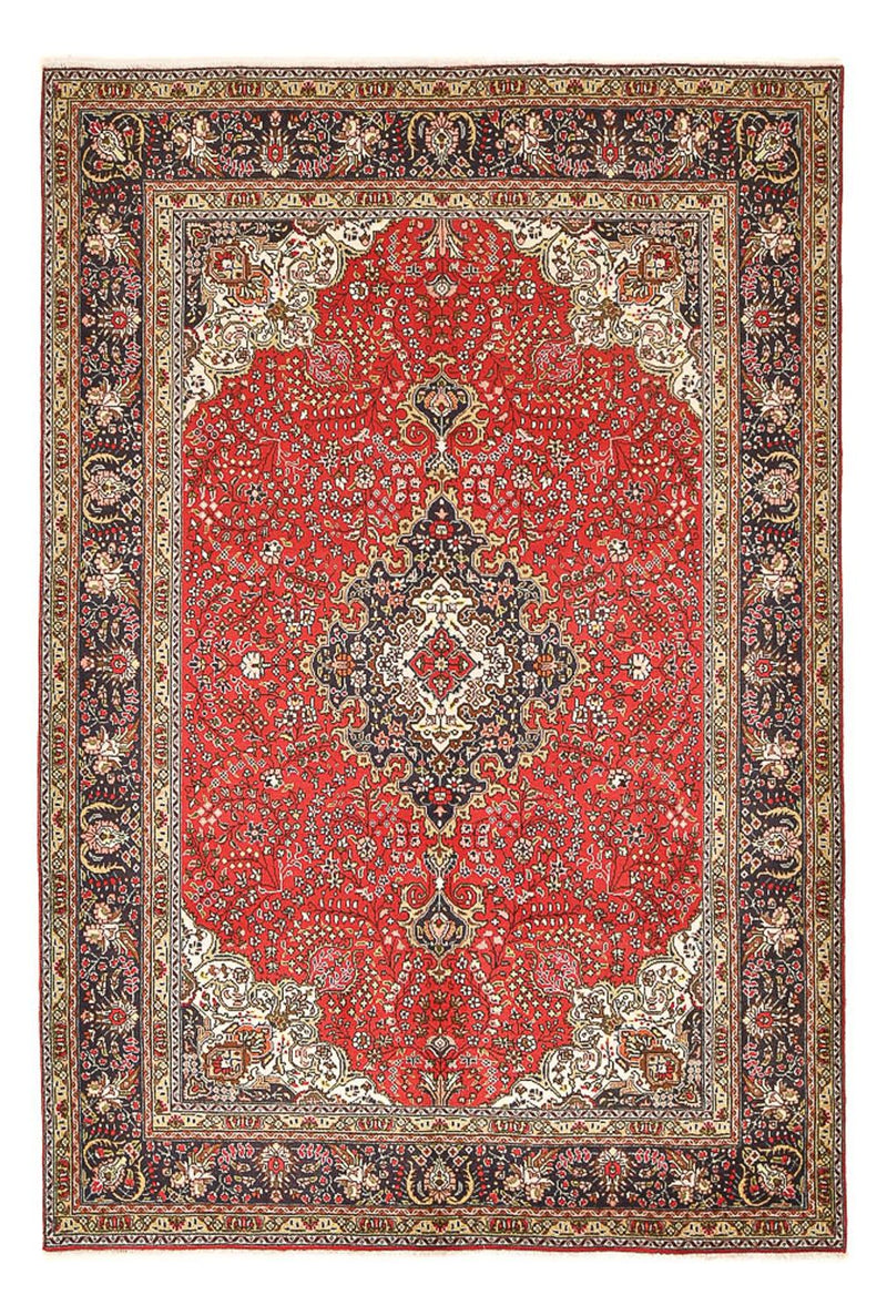 Täbriz Teppich 195x297cm - Perserteppich - rot