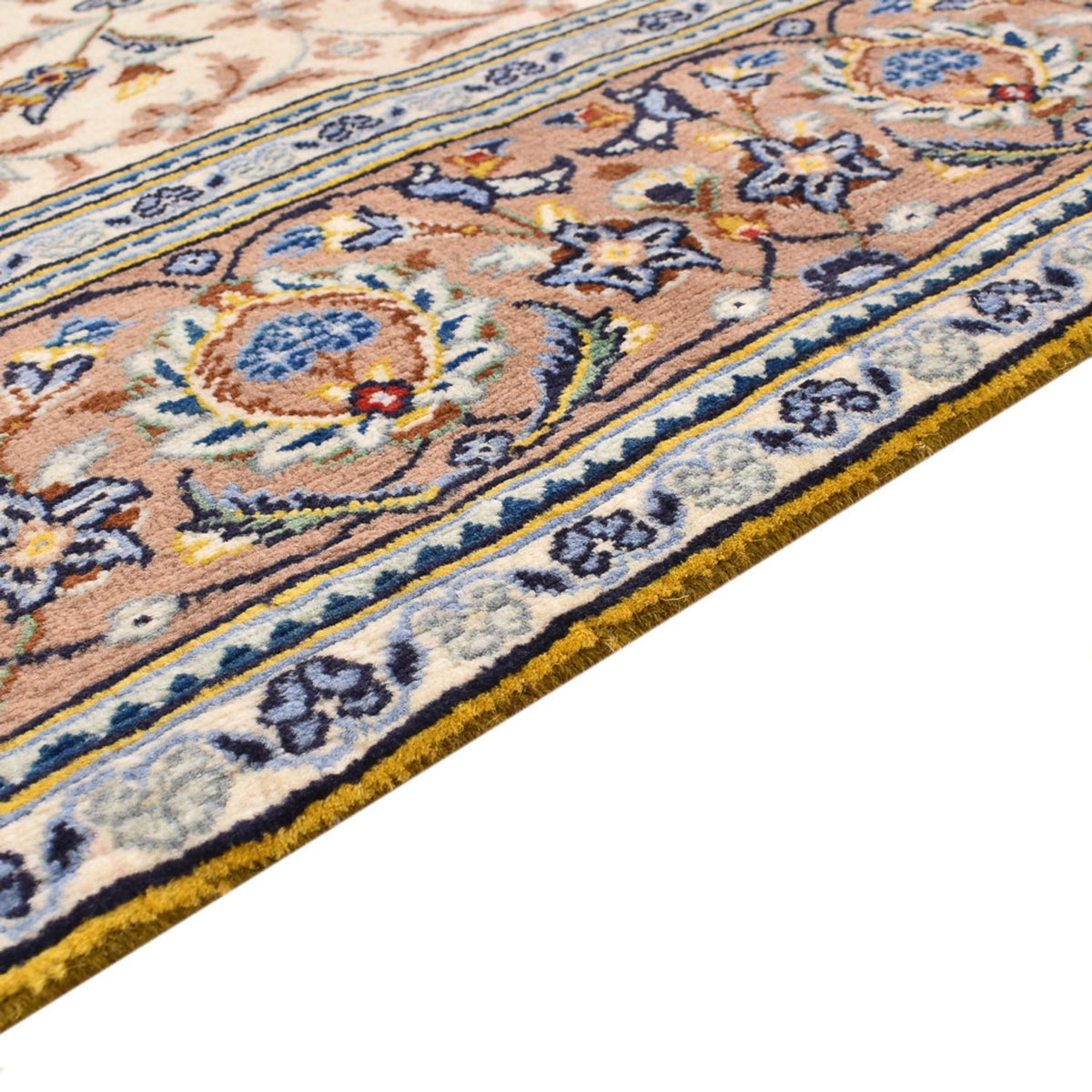 Keshan Teppich 138x223cm - Perserteppich - hellbeige