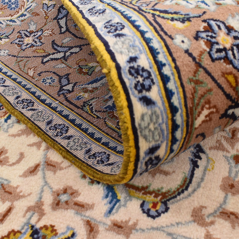 Keshan Teppich 138x223cm - Perserteppich - hellbeige