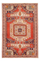 Maschad Teppich 132x200cm - Perserteppich - hellrot