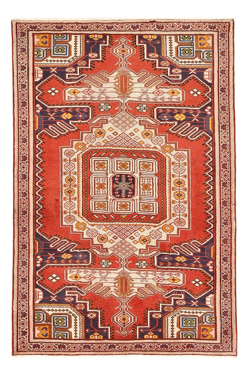 Maschad Teppich 132x200cm - Perserteppich - hellrot