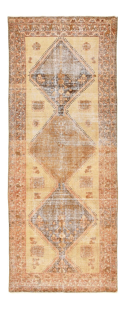 Vintage Teppich 136x350cm - dunkelbeige
