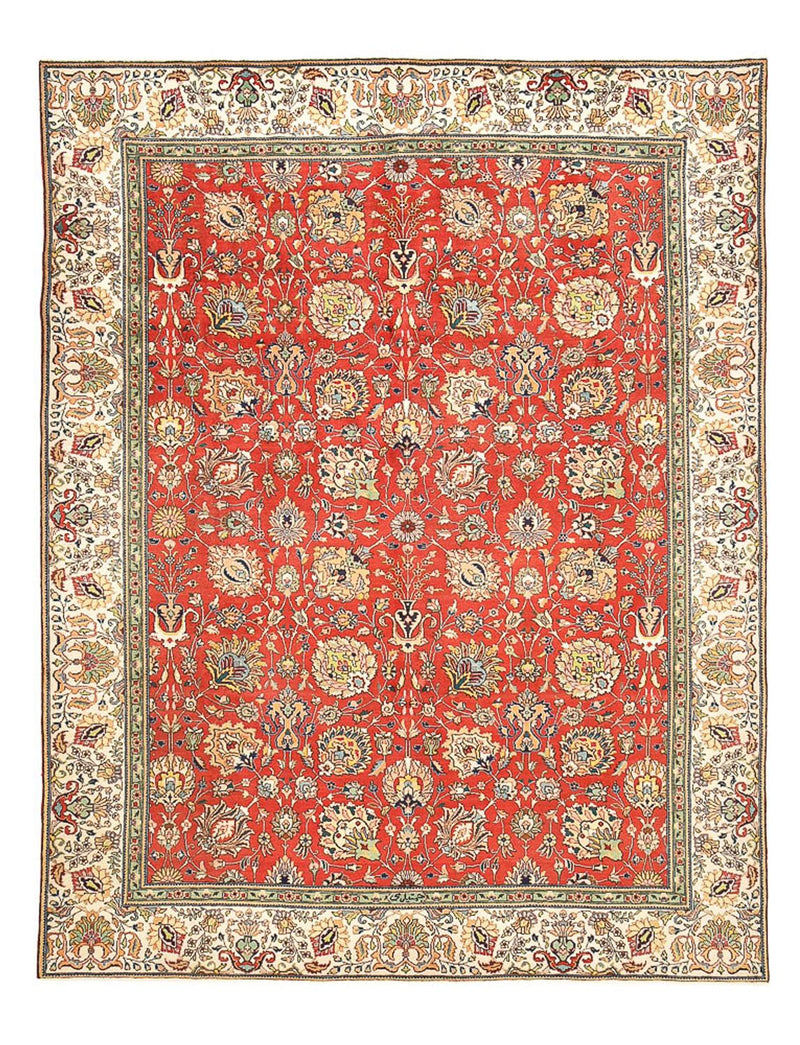 Täbriz Teppich 284x373cm - Perserteppich - rot