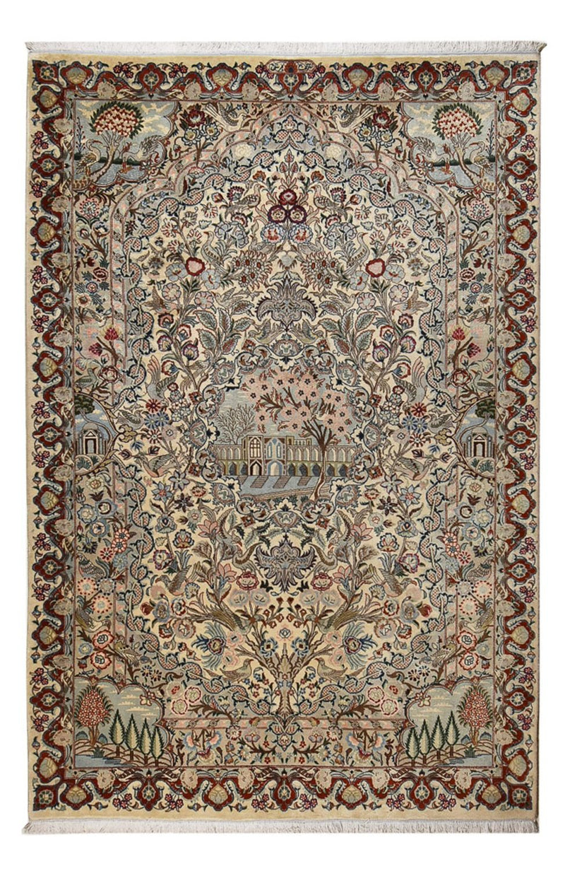 Keshan Teppich 201x301cm - Perserteppich - sand