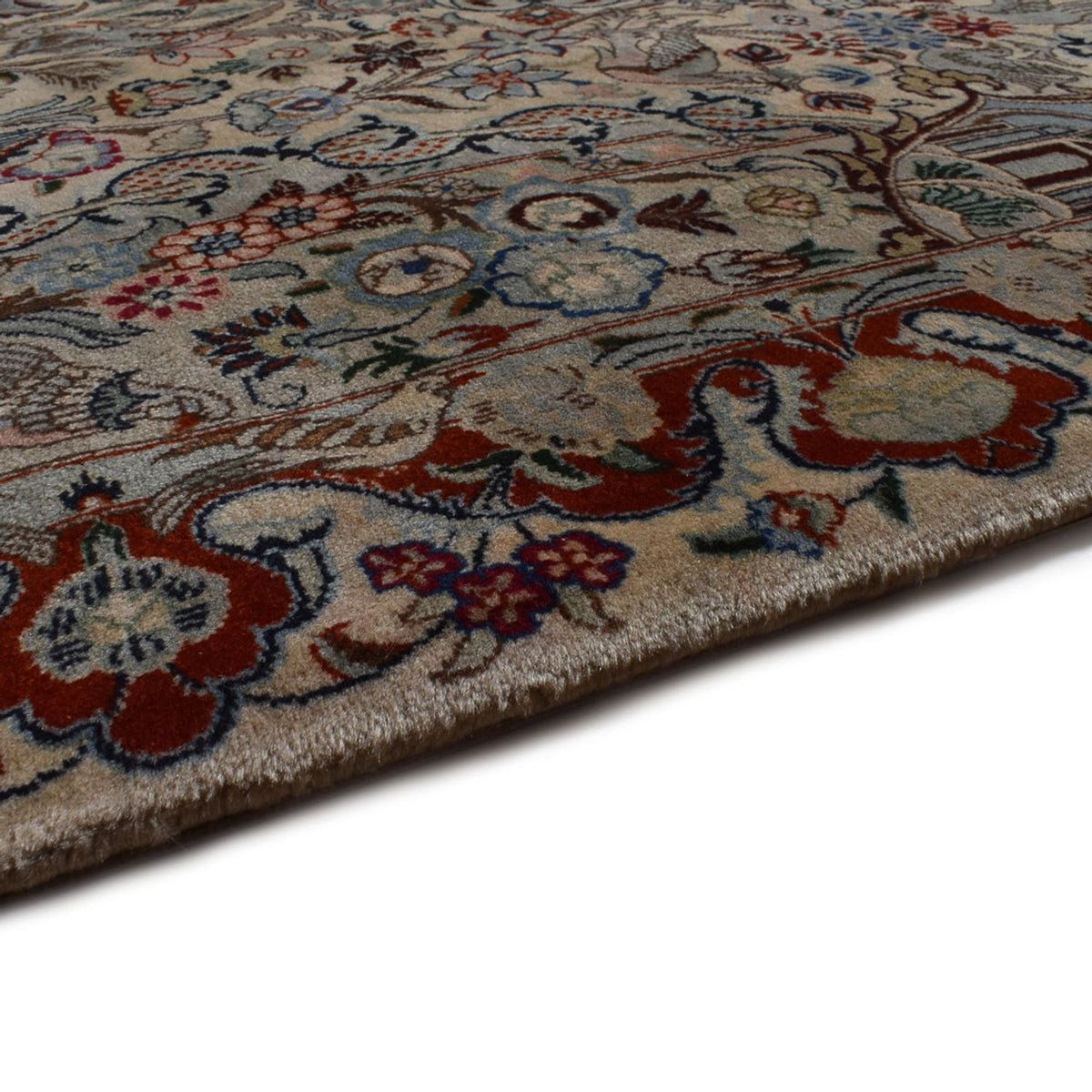 Keshan Teppich 201x301cm - Perserteppich - sand