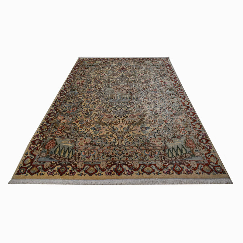 Keshan Teppich 201x301cm - Perserteppich - sand