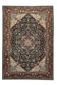 Keshan Teppich 220x315cm - Perserteppich - dunkelblau – product image