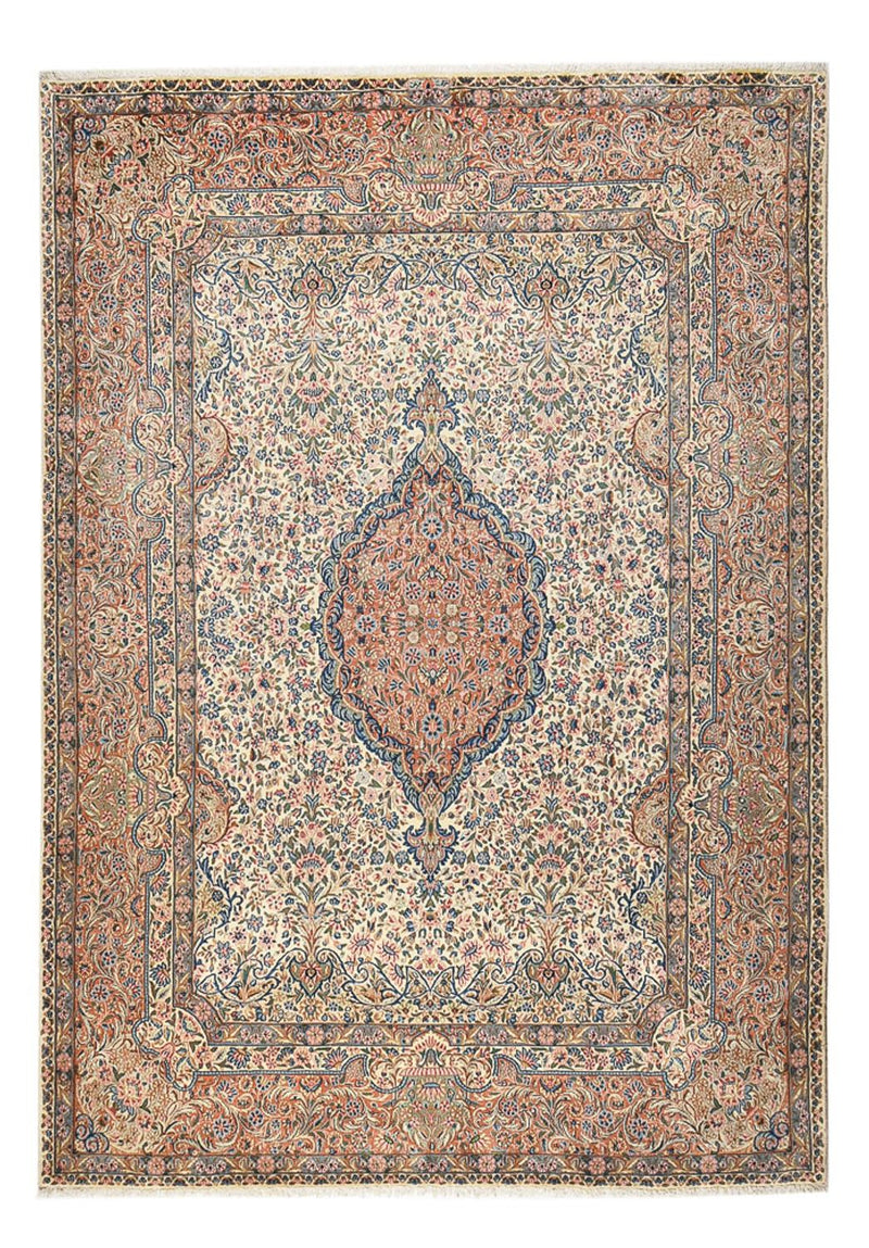 Rafsanjan Teppich 247x345cm - Perserteppich - dunkelbeige