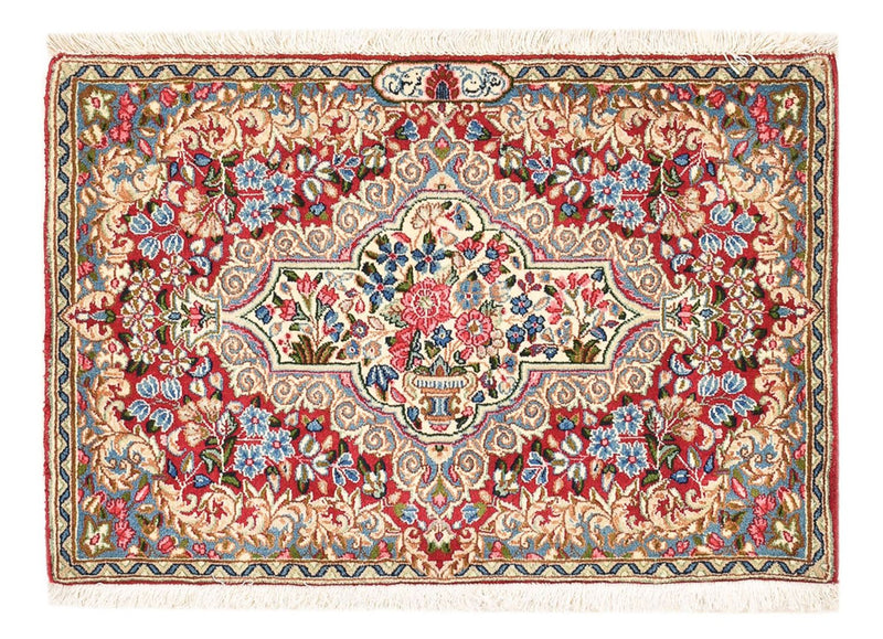 Rafsanjan Teppich 56x85cm - Perserteppich - mehrfarbig