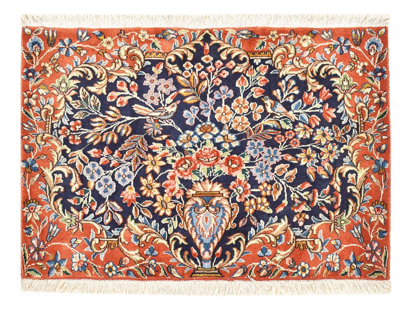 Rafsanjan Teppich 60x90cm - Perserteppich - mehrfarbig