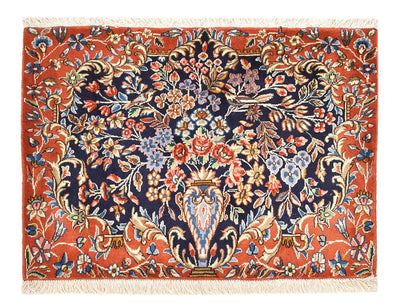 Rafsanjan Teppich 62x92cm - Perserteppich - mehrfarbig