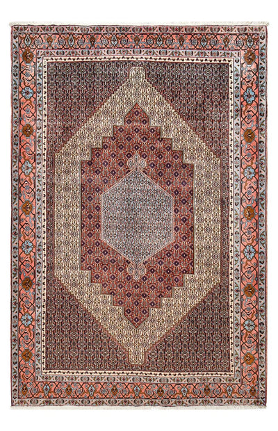 Senneh Teppich 202x305cm - Perserteppich - rost