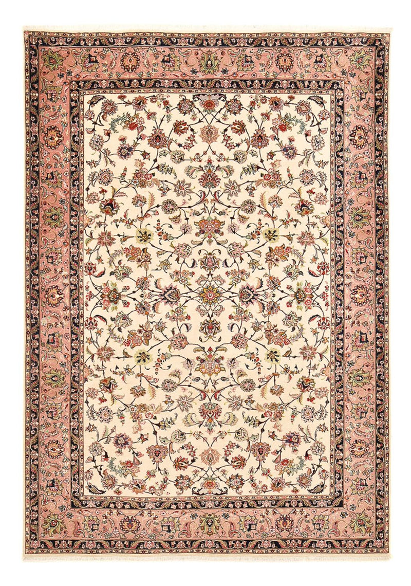 Täbriz - 50 Raj Teppich 204x294cm - Perserteppich - beige
