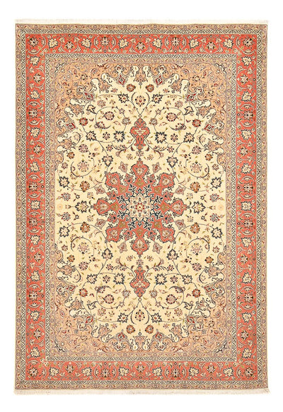 Täbriz - 50 Raj Teppich 203x296cm - Perserteppich - beige