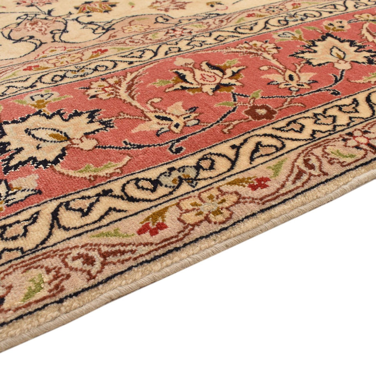 Täbriz - 50 Raj Teppich 203x296cm - Perserteppich - beige