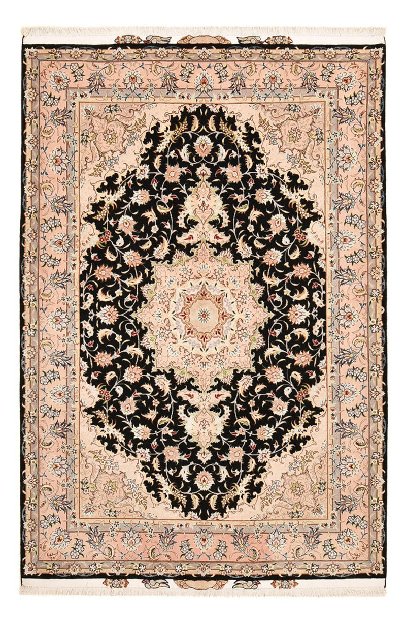 Täbriz - 50 Raj Teppich 158x255cm - Perserteppich - dunkelblau