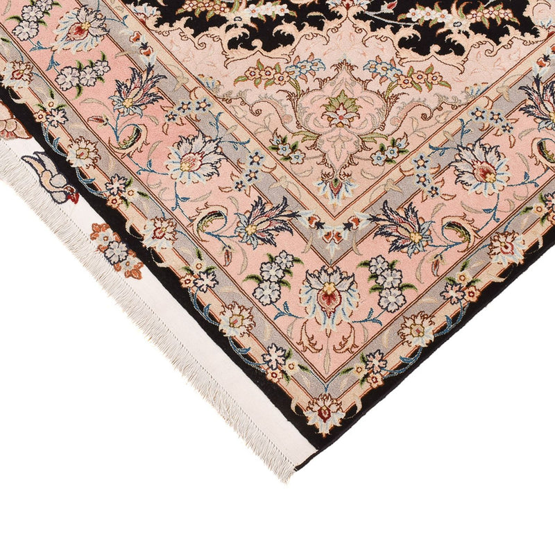 Täbriz - 50 Raj Teppich 158x255cm - Perserteppich - dunkelblau