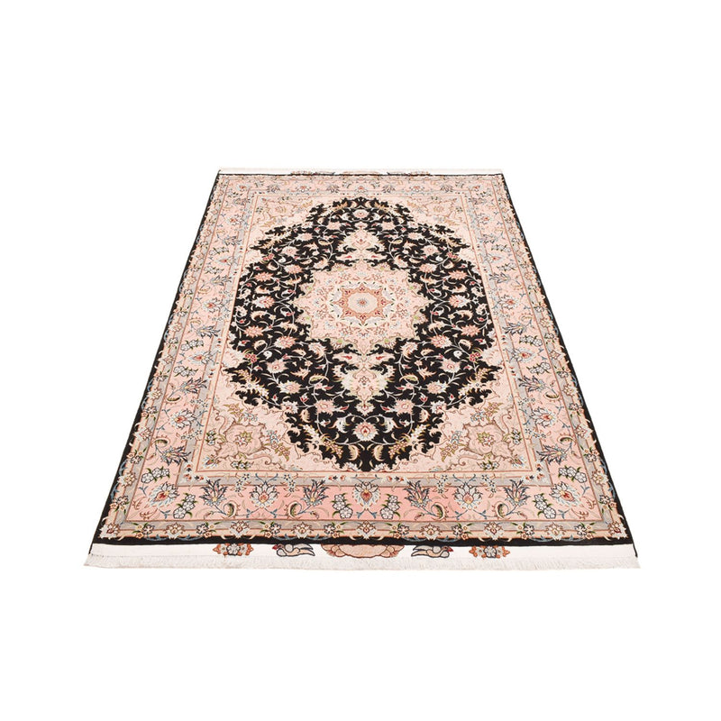 Täbriz - 50 Raj Teppich 158x255cm - Perserteppich - dunkelblau