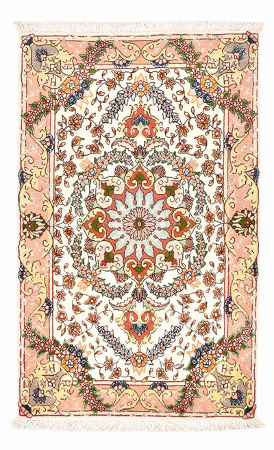 Täbriz - 50 Raj Teppich 60x90cm - Perserteppich - mehrfarbig