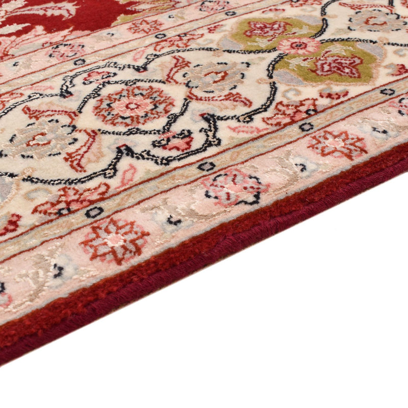 Täbriz - 50 Raj Teppich 152x203cm - Perserteppich - rot
