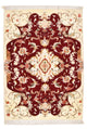Täbriz - 50 Raj Teppich 60x90cm - Perserteppich - rot