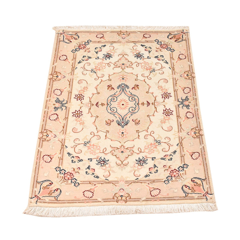 Täbriz - 50 Raj Teppich 60x91cm - Perserteppich - creme