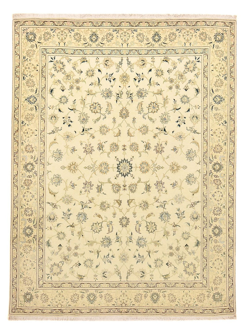 Täbriz - 50 Raj Teppich 200x266cm - Perserteppich - hellgrün