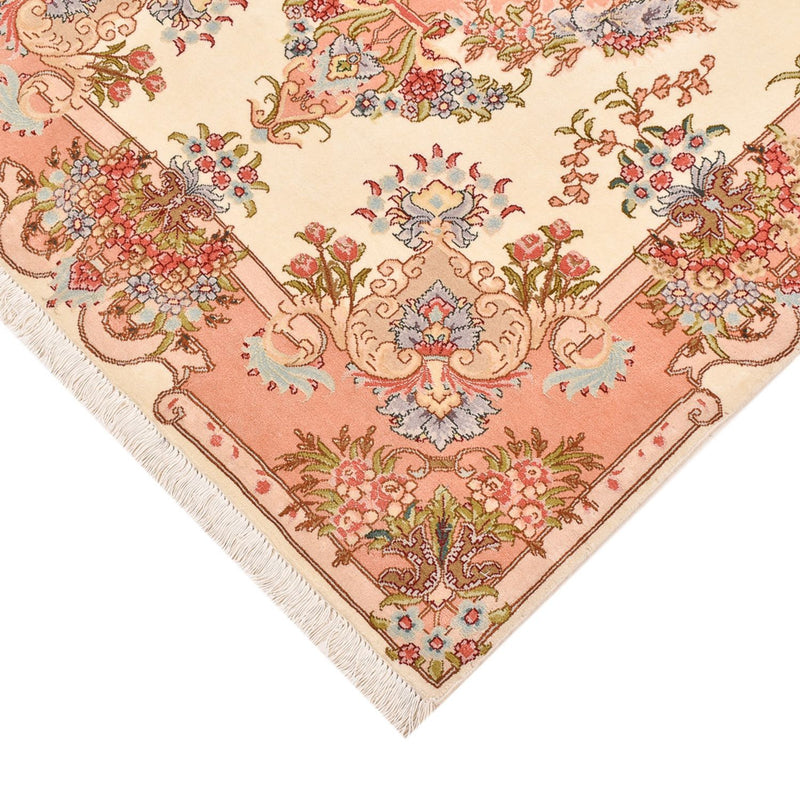 Täbriz - 50 Raj Teppich 104x169cm - Perserteppich - beige