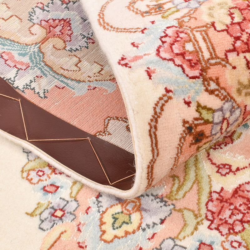 Täbriz - 50 Raj Teppich 104x169cm - Perserteppich - beige