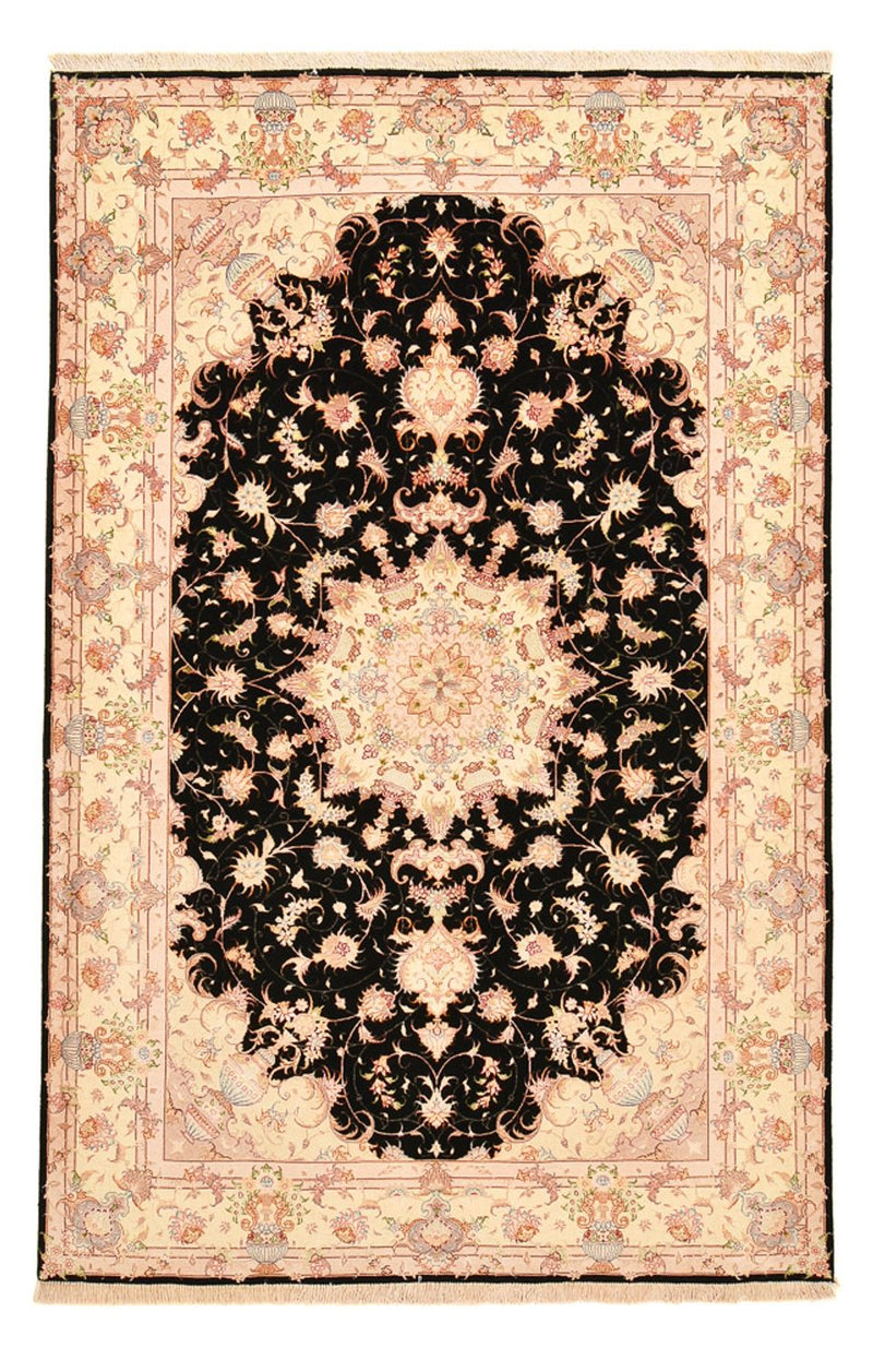 Täbriz - 50 Raj Teppich 165x251cm - Perserteppich - dunkelblau