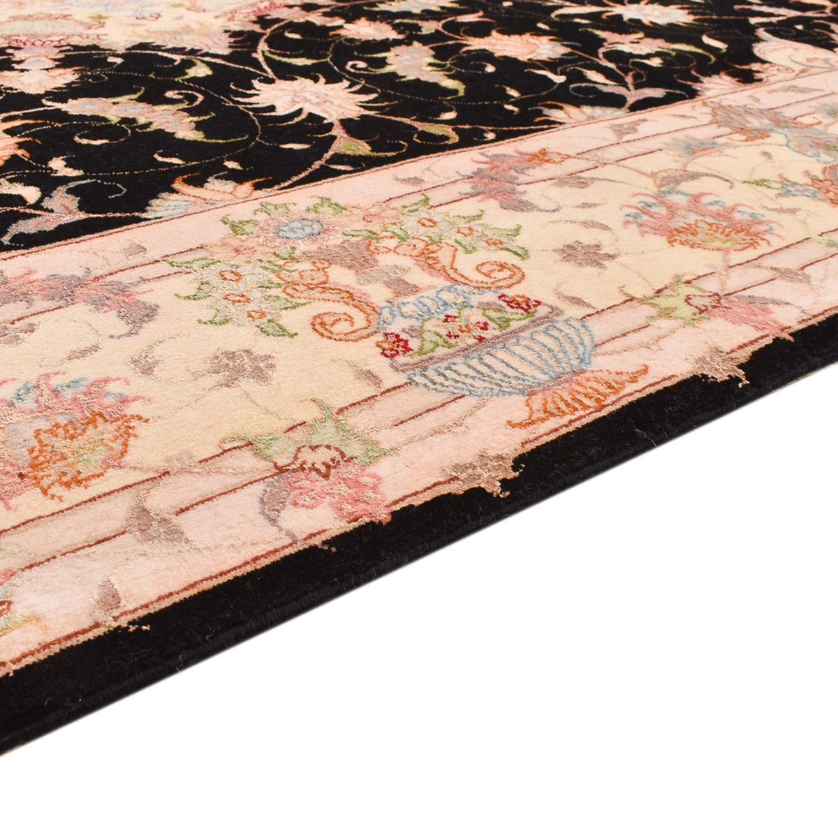 Täbriz - 50 Raj Teppich 165x251cm - Perserteppich - dunkelblau