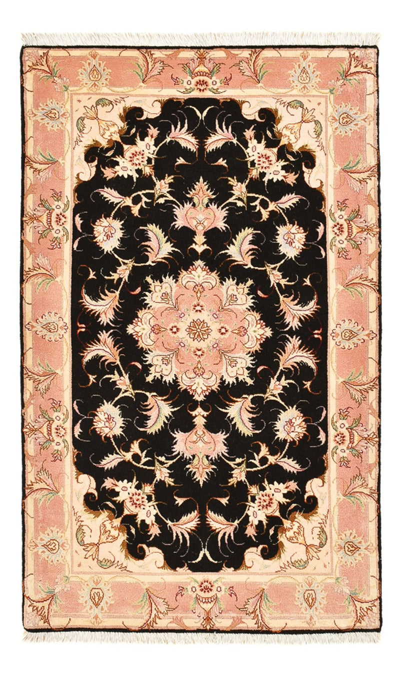 Täbriz - 50 Raj Teppich 74x123cm - Perserteppich - dunkelblau