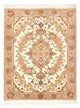 Täbriz - 50 Raj Teppich 62x82cm - Perserteppich - dunkelbeige