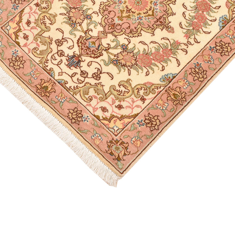 Täbriz - 50 Raj Teppich 62x82cm - Perserteppich - dunkelbeige