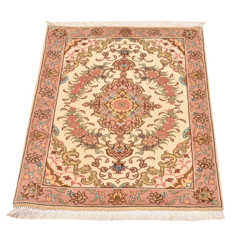 Täbriz - 50 Raj Teppich 62x82cm - Perserteppich - dunkelbeige