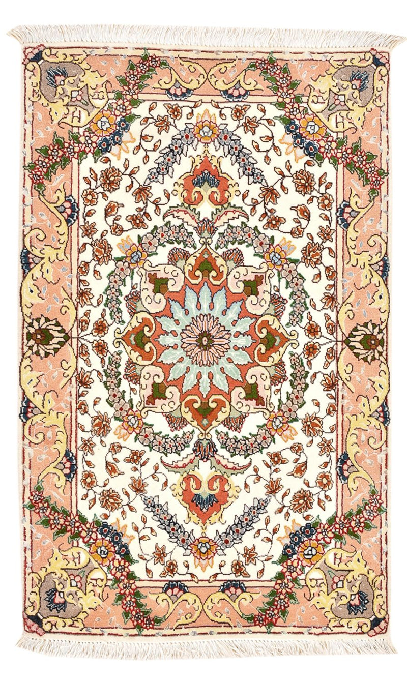 Täbriz - 50 Raj Teppich 60x90cm - Perserteppich - mehrfarbig