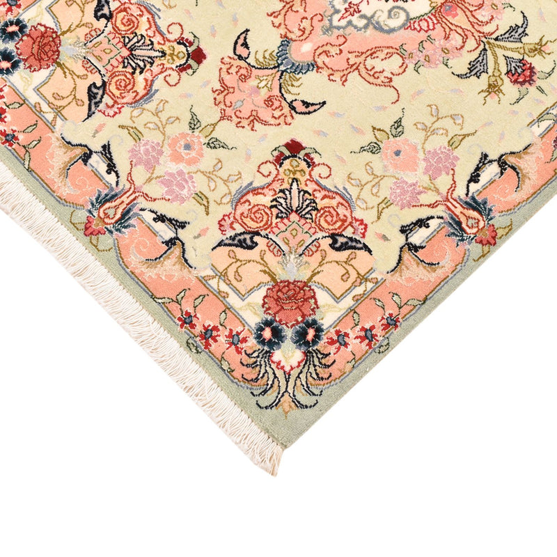 Täbriz - 50 Raj Teppich 60x90cm - Perserteppich - mehrfarbig