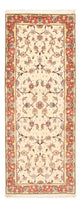 Täbriz - 50 Raj Teppich 80x204cm - Perserteppich - beige