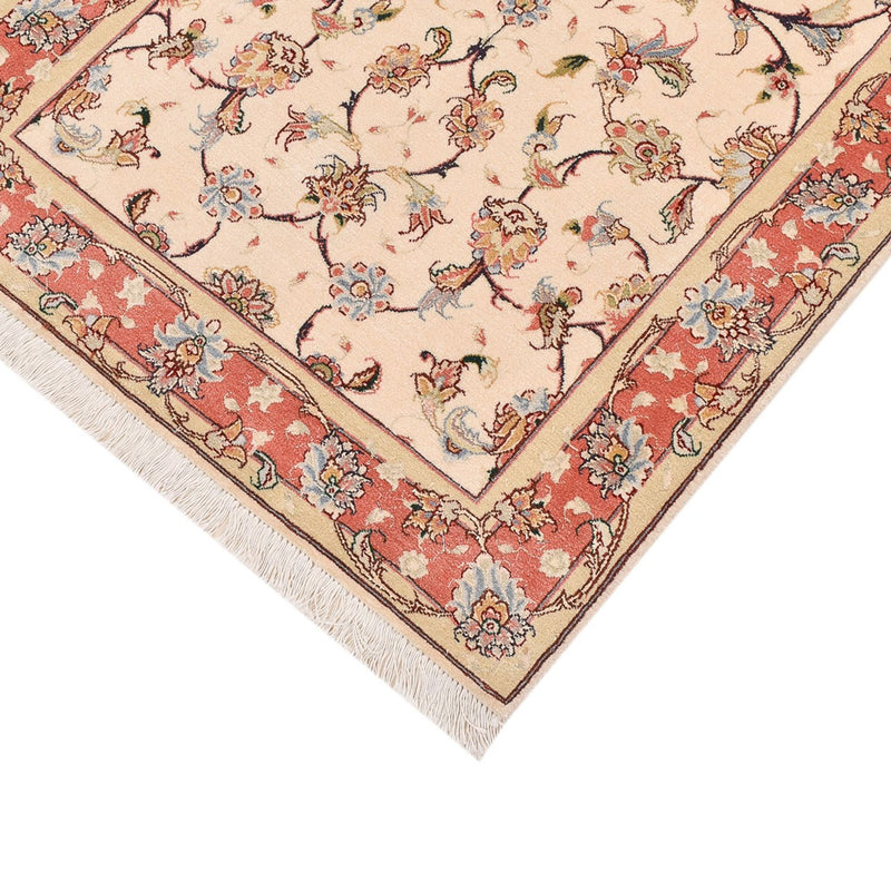 Täbriz - 50 Raj Teppich 80x204cm - Perserteppich - beige