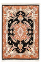 Täbriz - 50 Raj Teppich 59x88cm - Perserteppich - dunkelblau